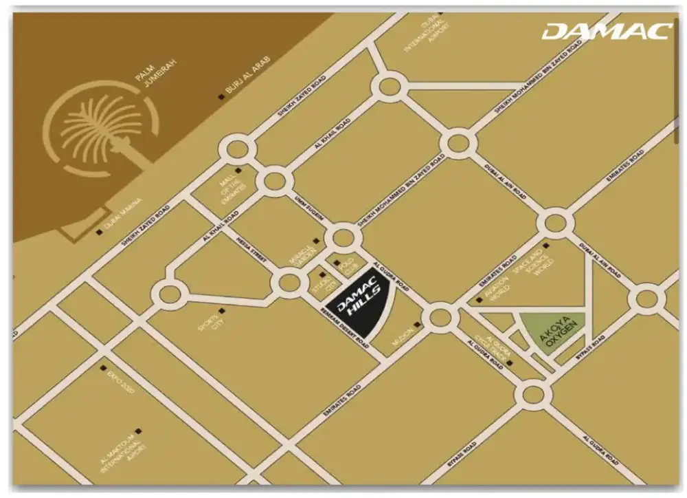 Damac A La Carte Villas Location