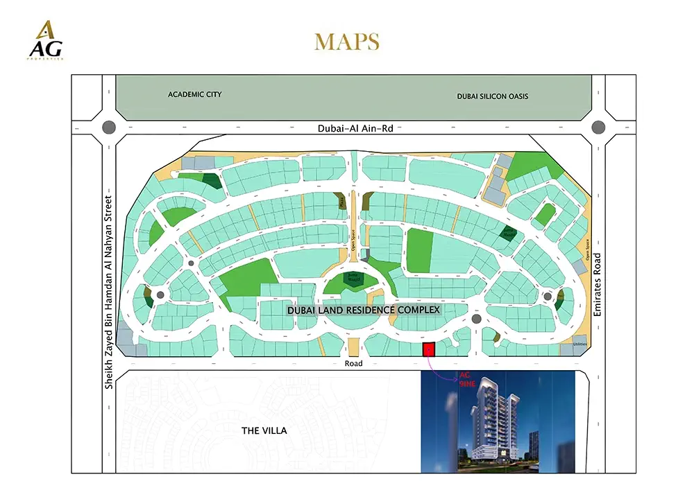 AG 9ine at Dubailand Master Plan