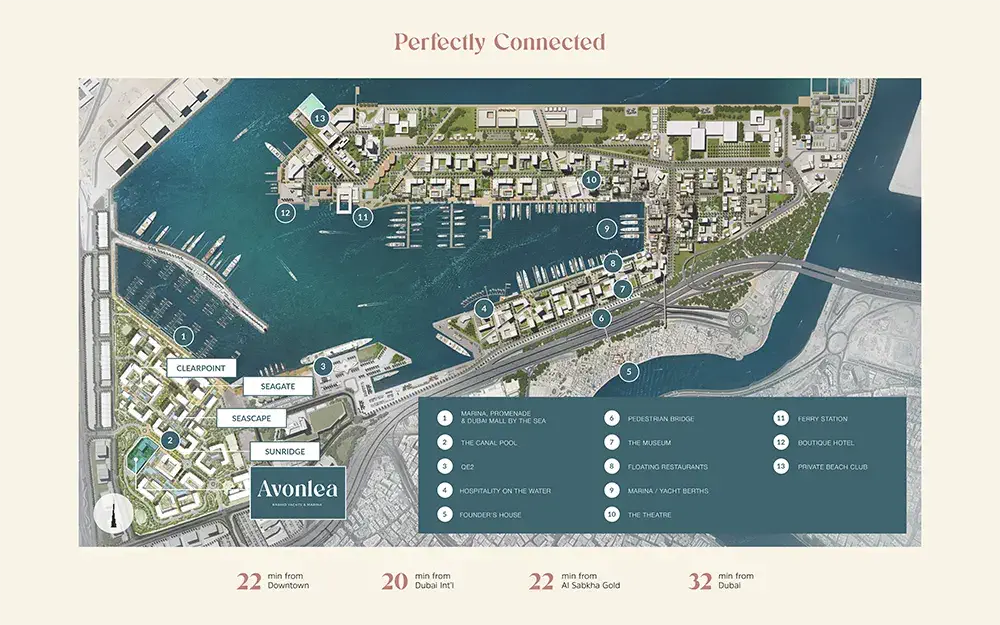 Bayline & Avonlea Location