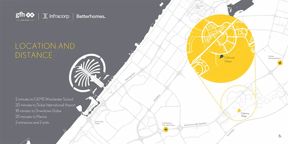 California Village at Dubailand location