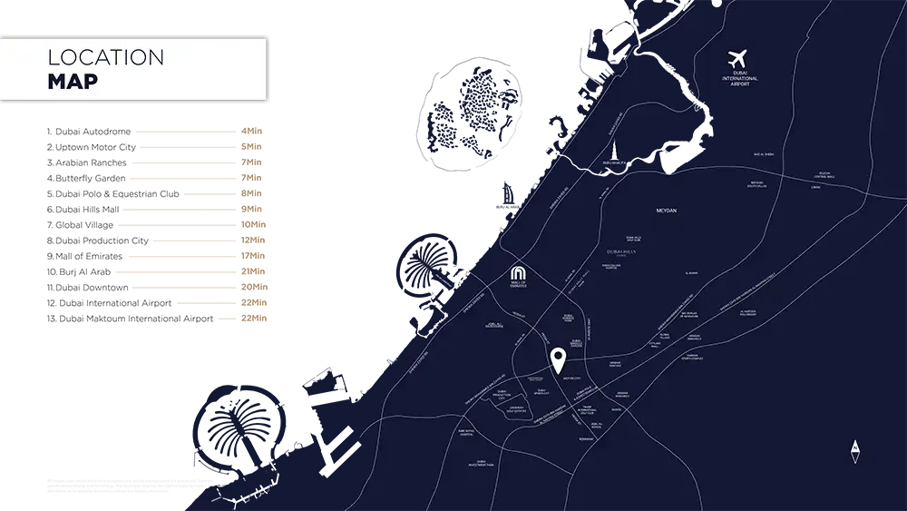 Capital One in Motor City Dubai Master Plan