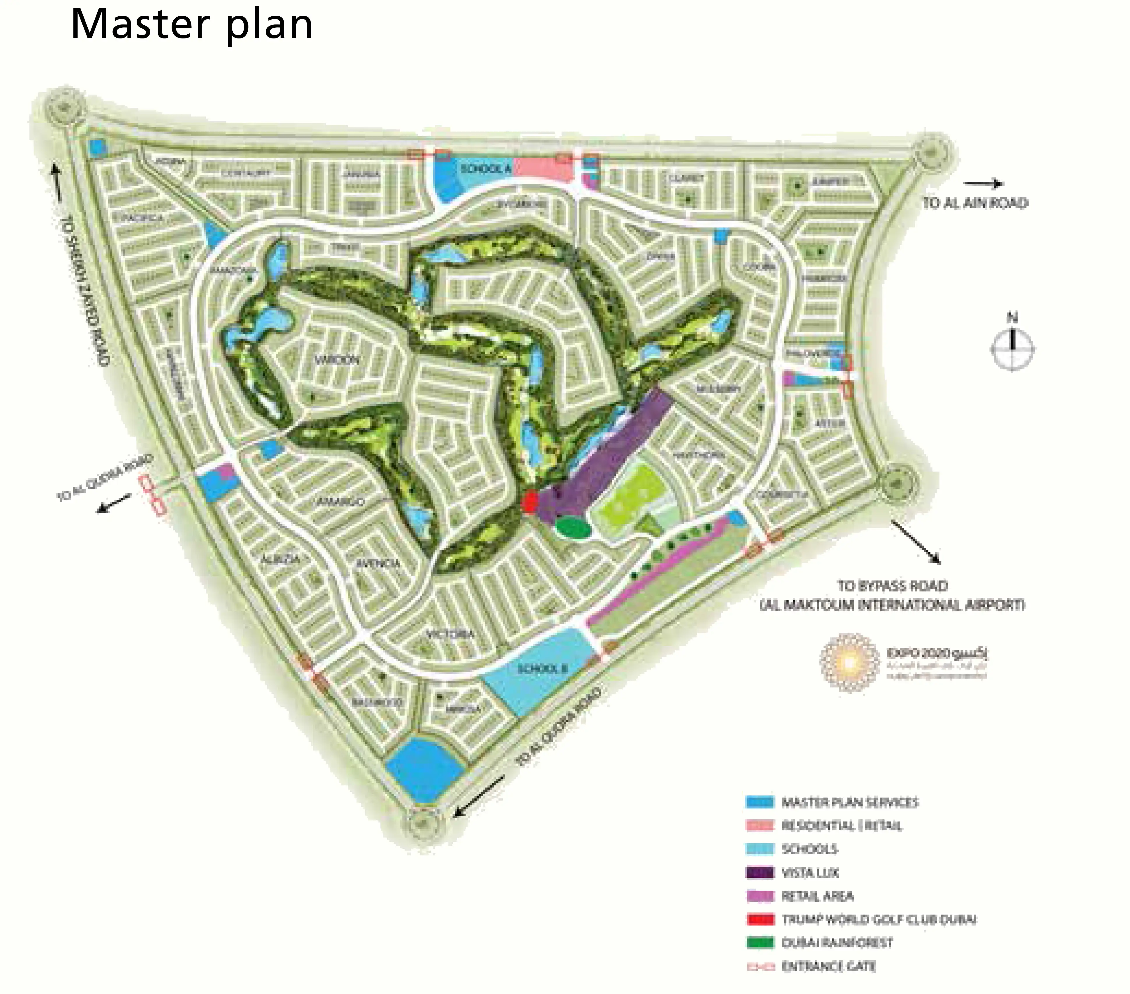 Damac Aurum Villas Master Plan