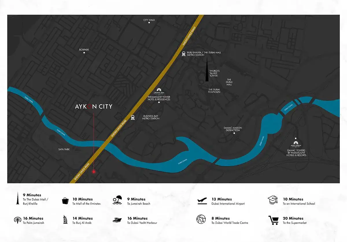 Damac Aykon Heights Master Plan