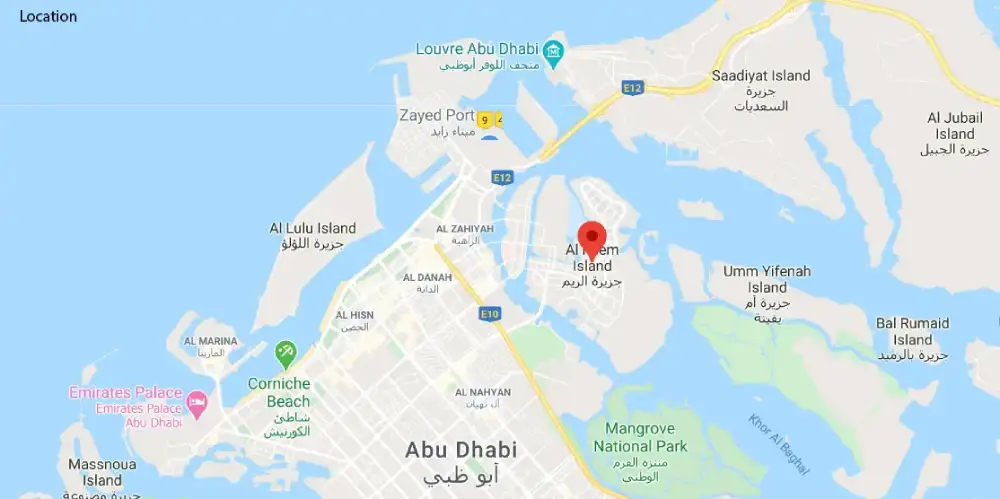 Damac Marina Bay Location