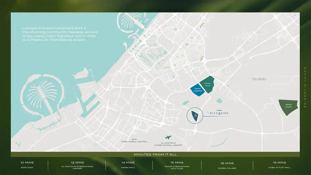 Damac Riverside Sage location