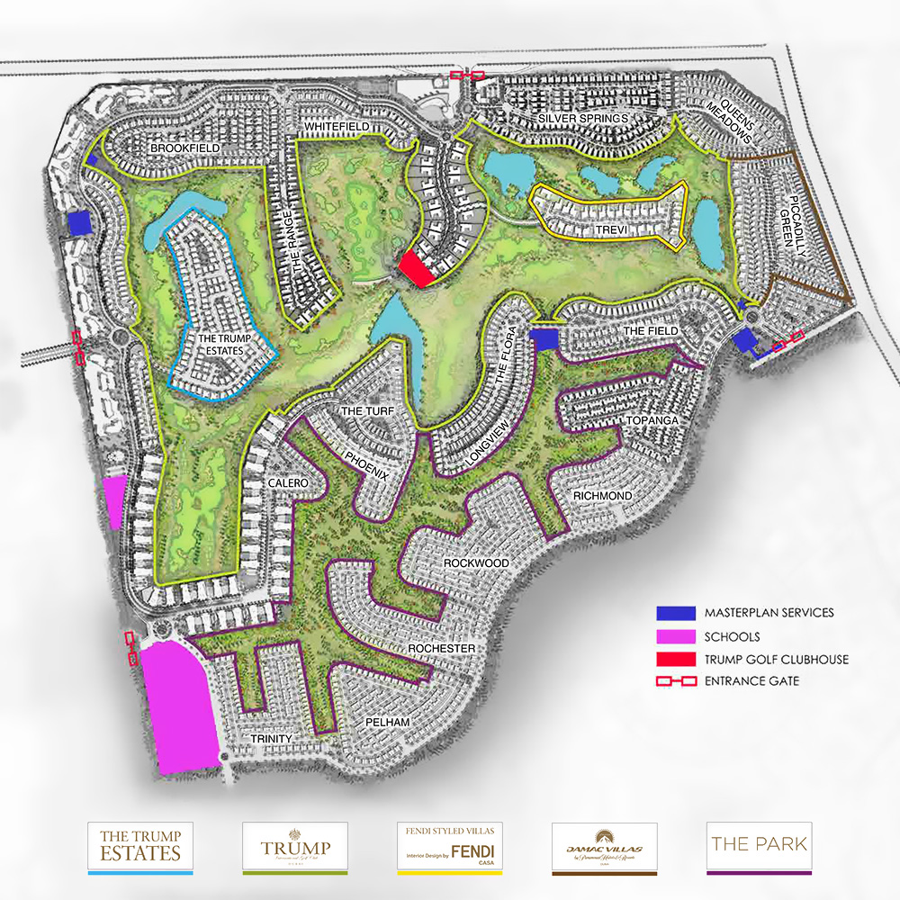Damac Silver Springs Villas Master Plan