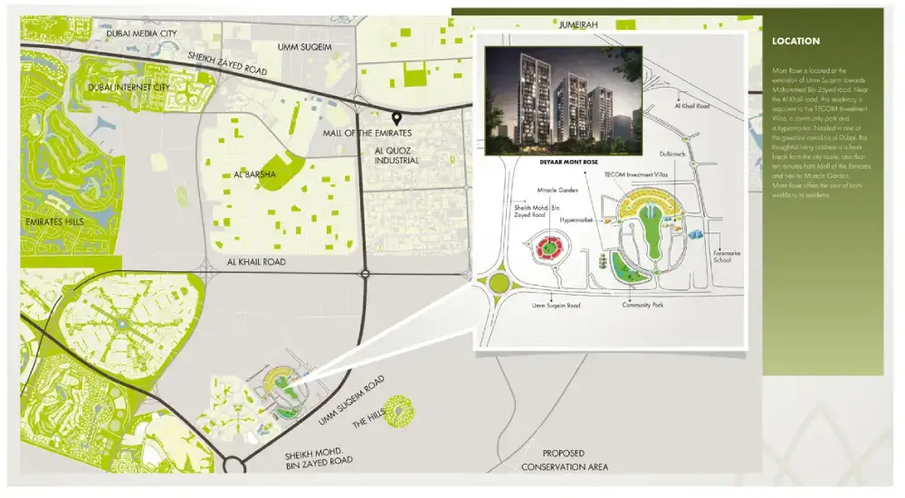 Deyaar Mont Rose Apartments Master Plan