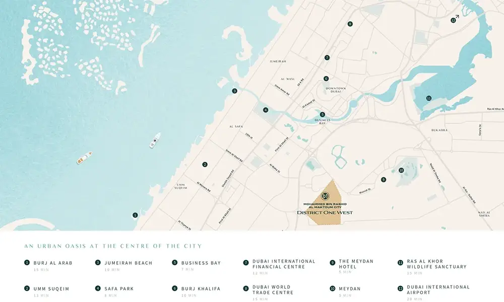 District One West Villas 2 Location