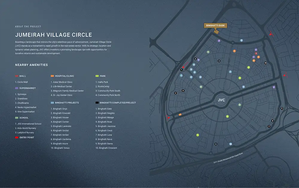 Binghatti Dusk Apartments Master Plan