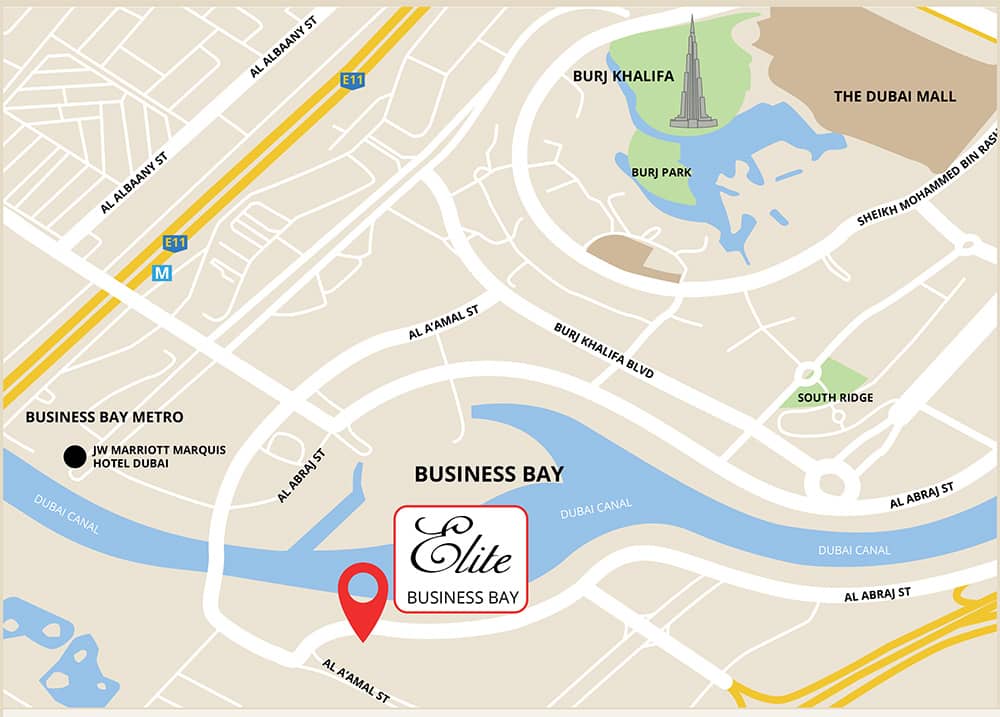 Elite Business Bay Location