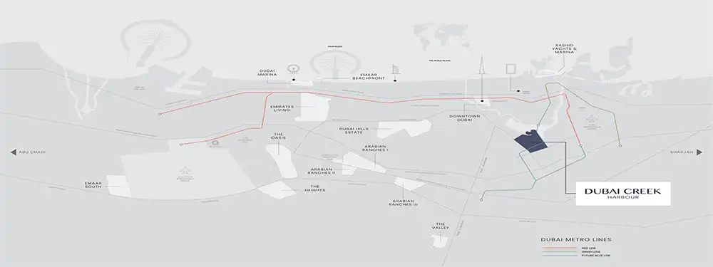 Emaar Address Residences DCH Location