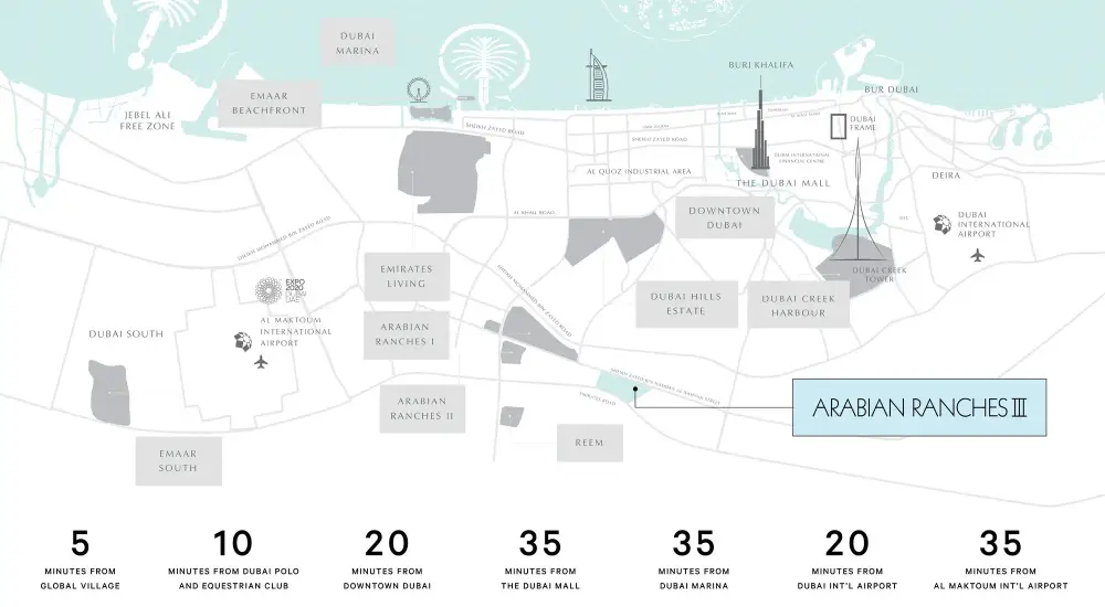 Emaar June 2 Twin Villas Location