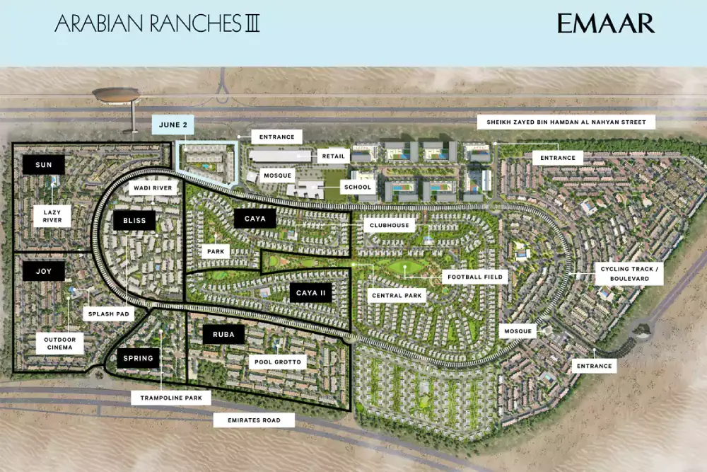 Emaar June 2 Twin Villas Master Plan