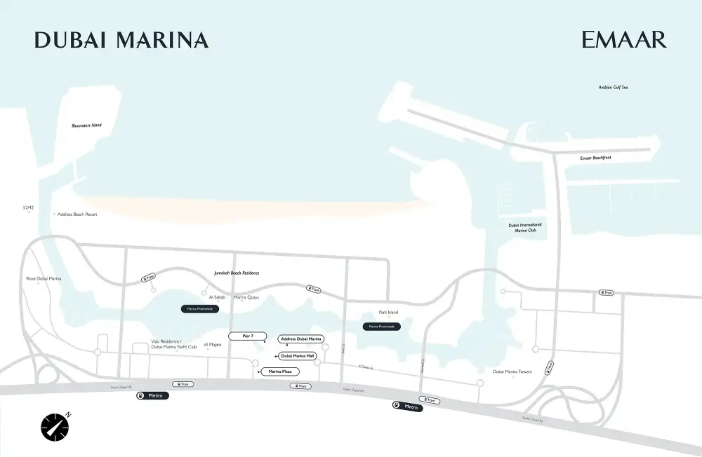 Emaar Marina Cove location