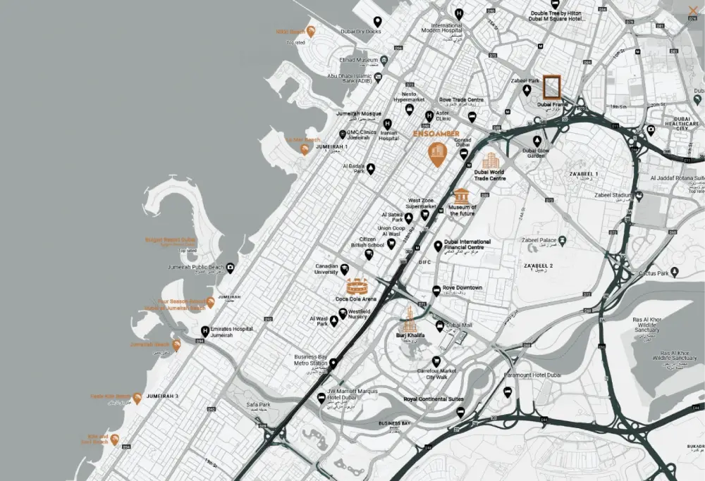 Enso Amber Apartments Location