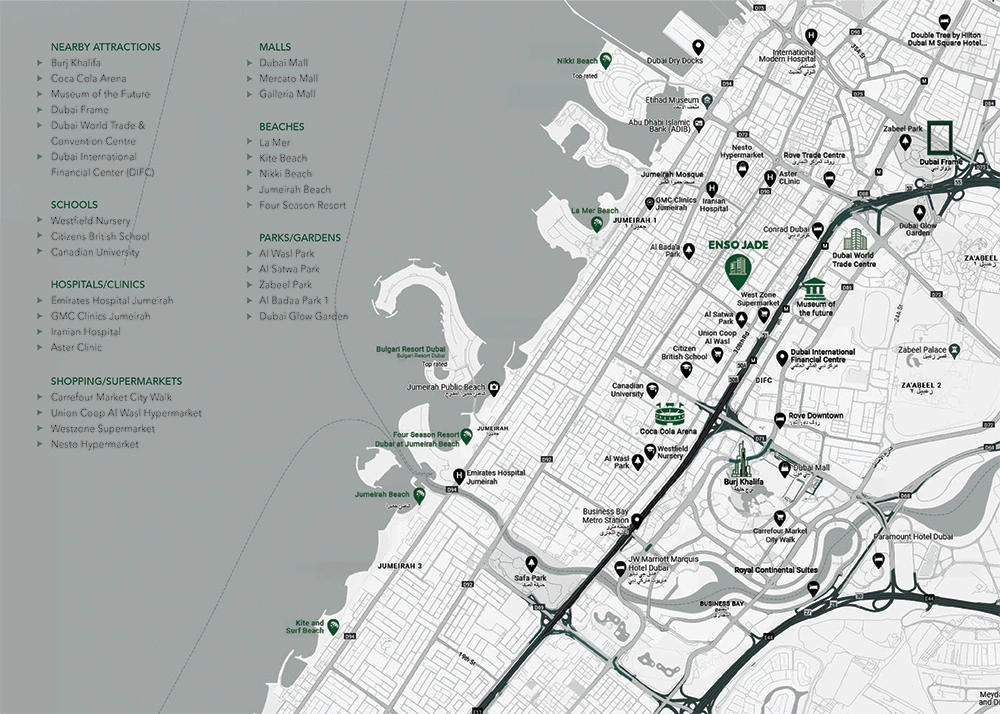 Enso Jade Apartments location