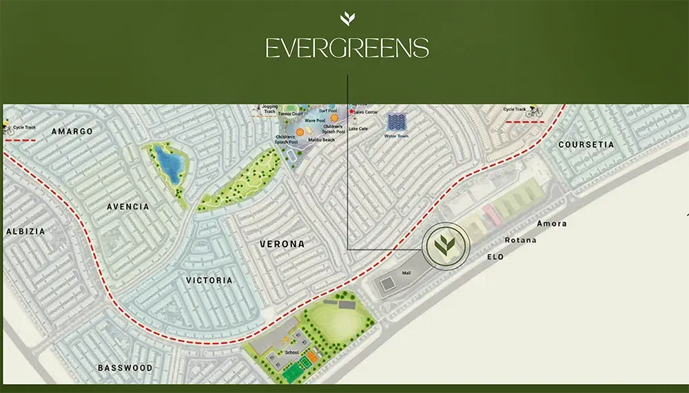 Evergreens at Damac Hills 2 Master Plan
