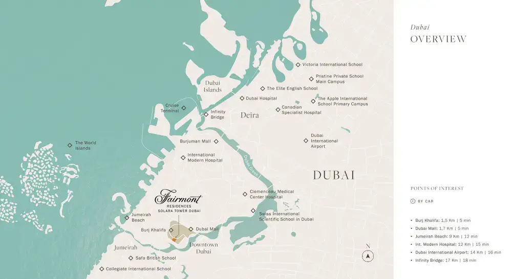 Fairmont Residences Solara Tower location