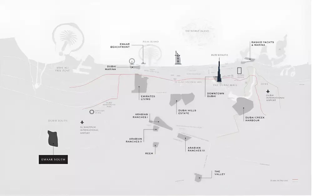 Golf Dale at Emaar South Master Plan