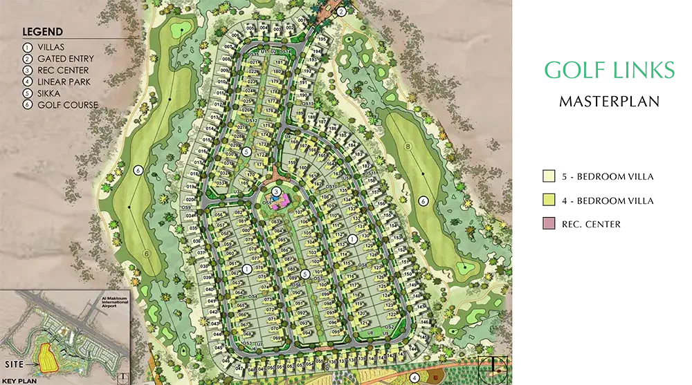 Emaar Golf Links Villas Master Plan
