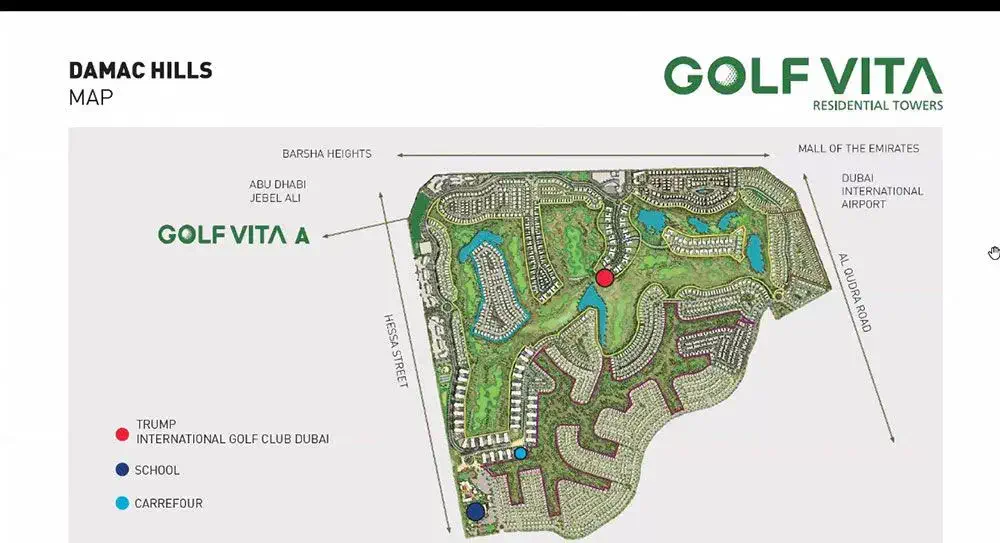 Golf Vita Apartments location