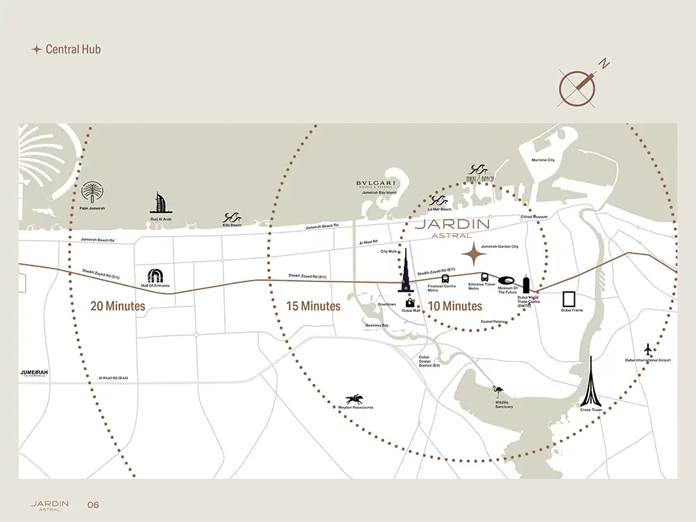 Jardin Astral Apartments location