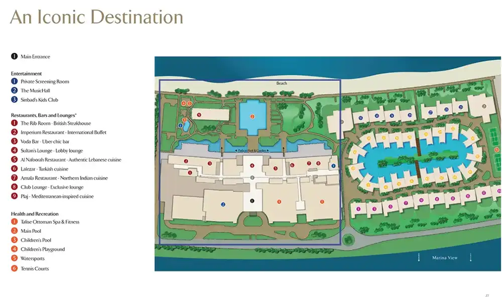 Jumeirah Zabeel Saray Master Plan