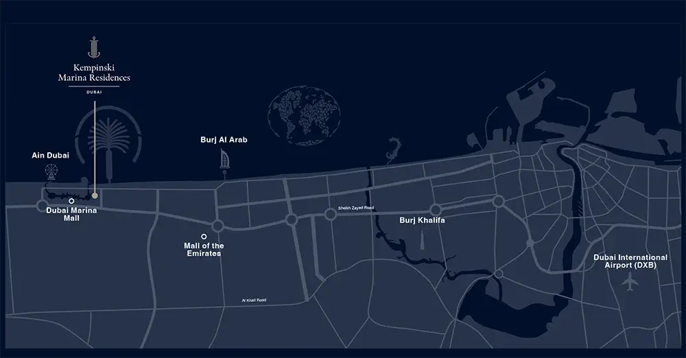 Kempinski Marina Residences location