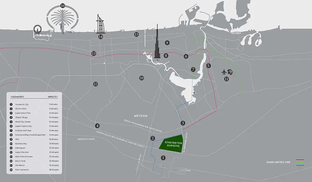 Kensington Gardens location