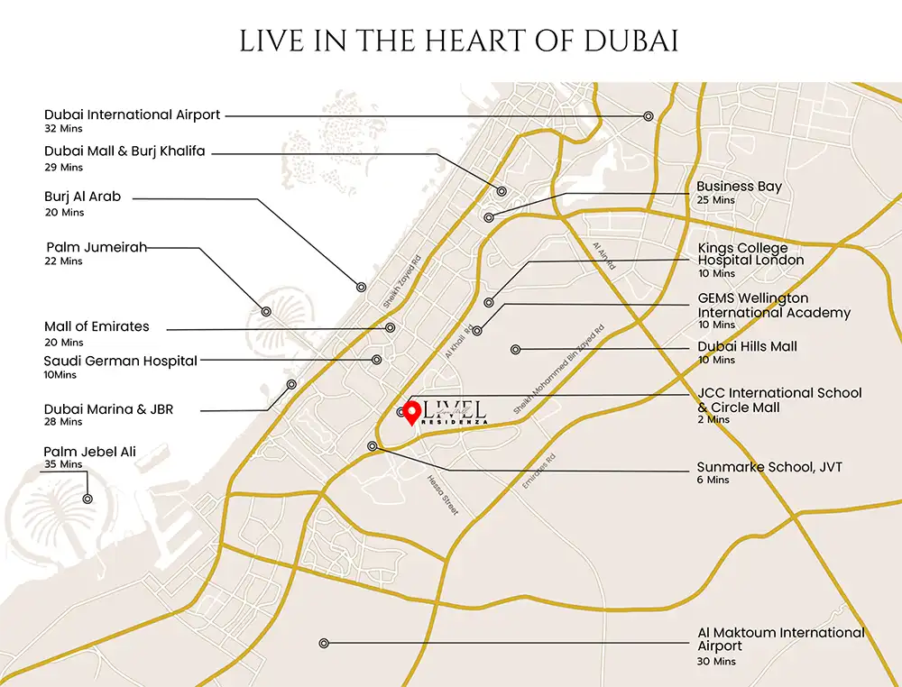 Livel Residenza Apartments Location