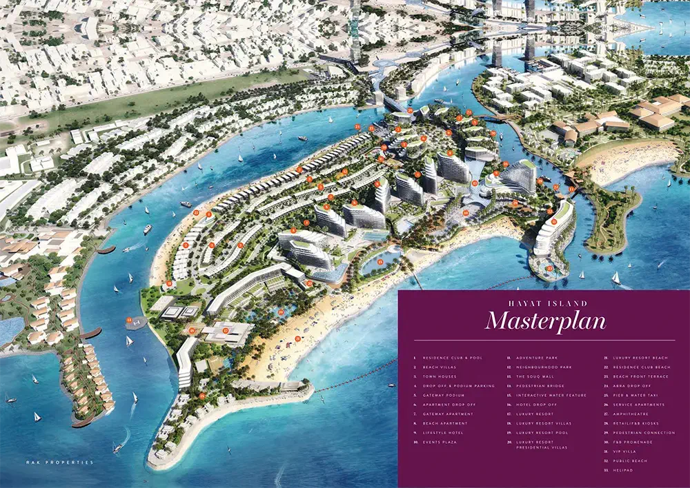 Marbella Villas at Hayat Island Master Plan