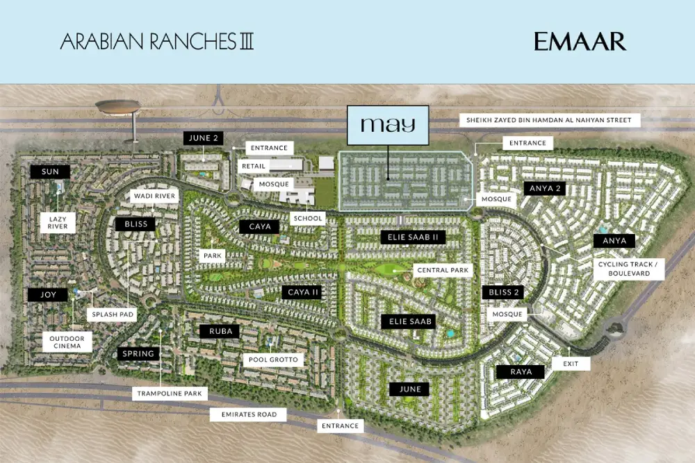 Emaar May Townhouses Master Plan