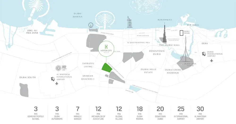 Motor City Hills Townhouses Location