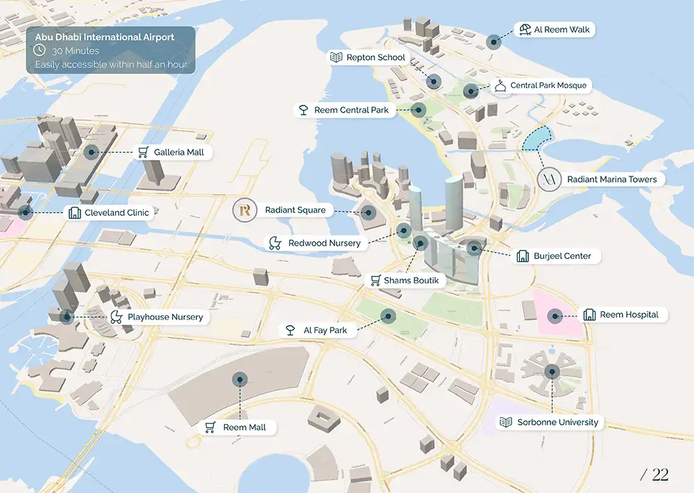 Radiant Marina Towers Location