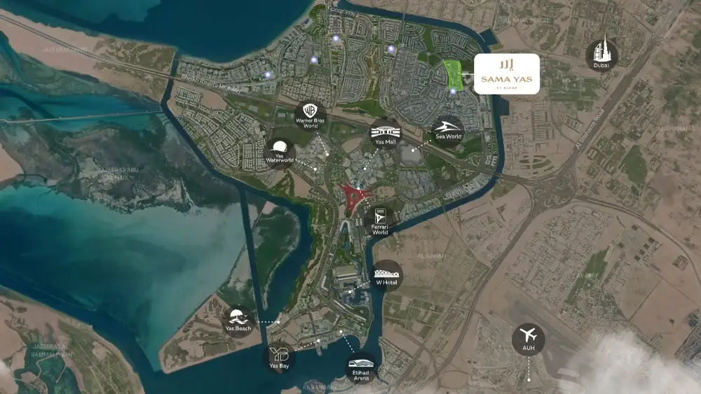 Sama Yas by Aldar Location