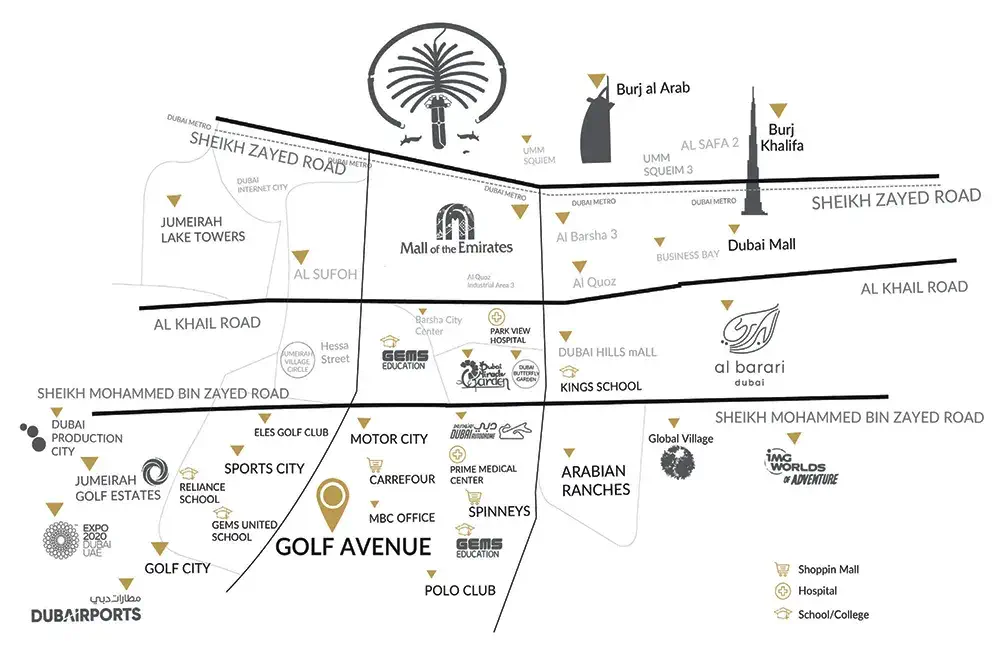 Samana Golf Avenue Apartments Location