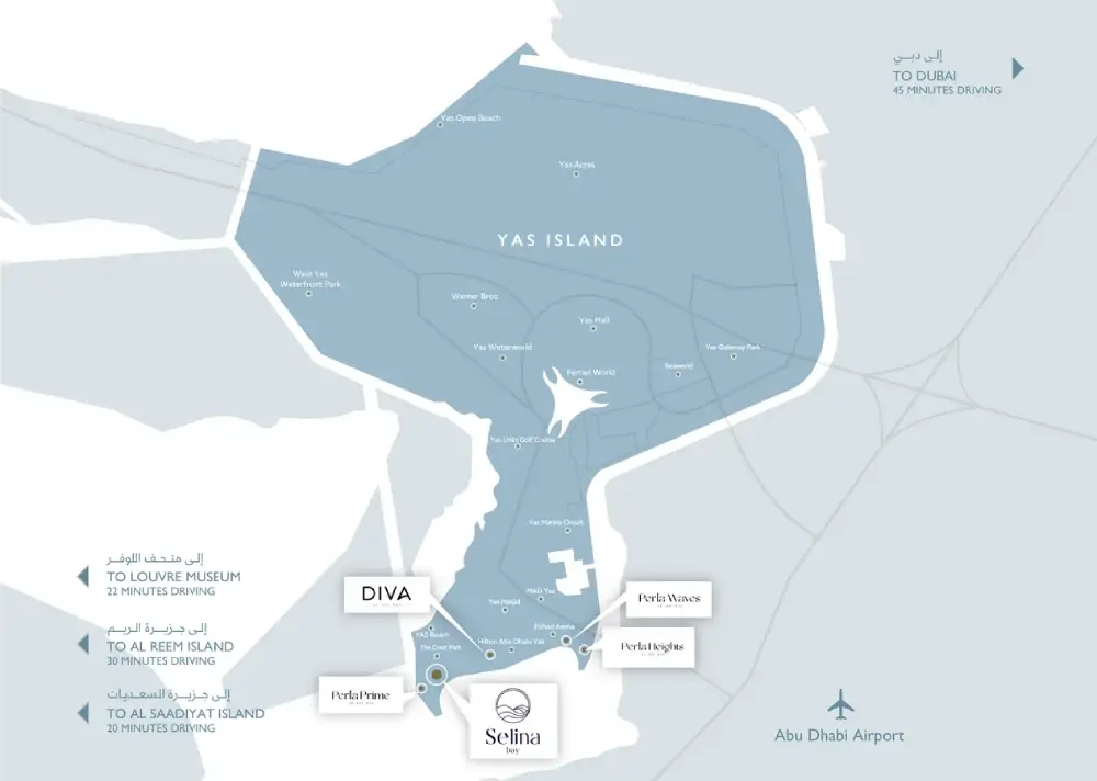 Aldar Selina Bay Location