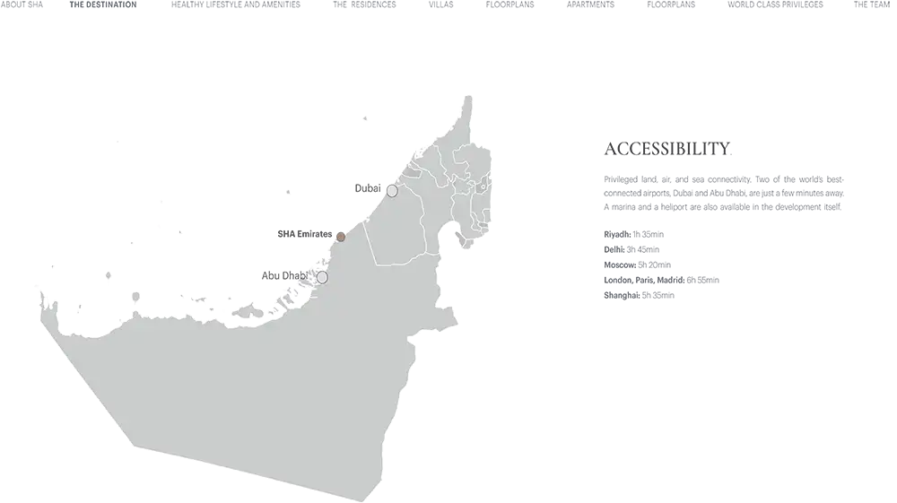 SHA Residences Emirates Location