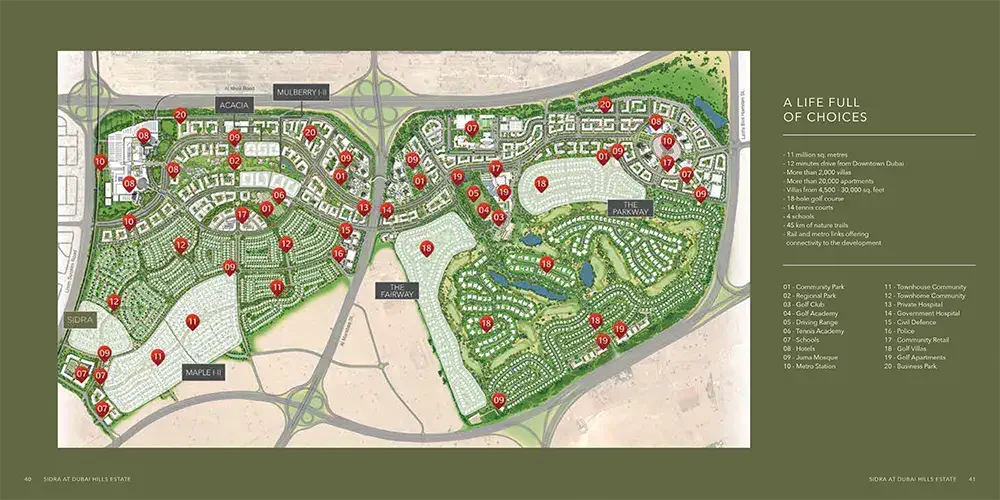 Emaar Sidra 3 Villas Master Plan
