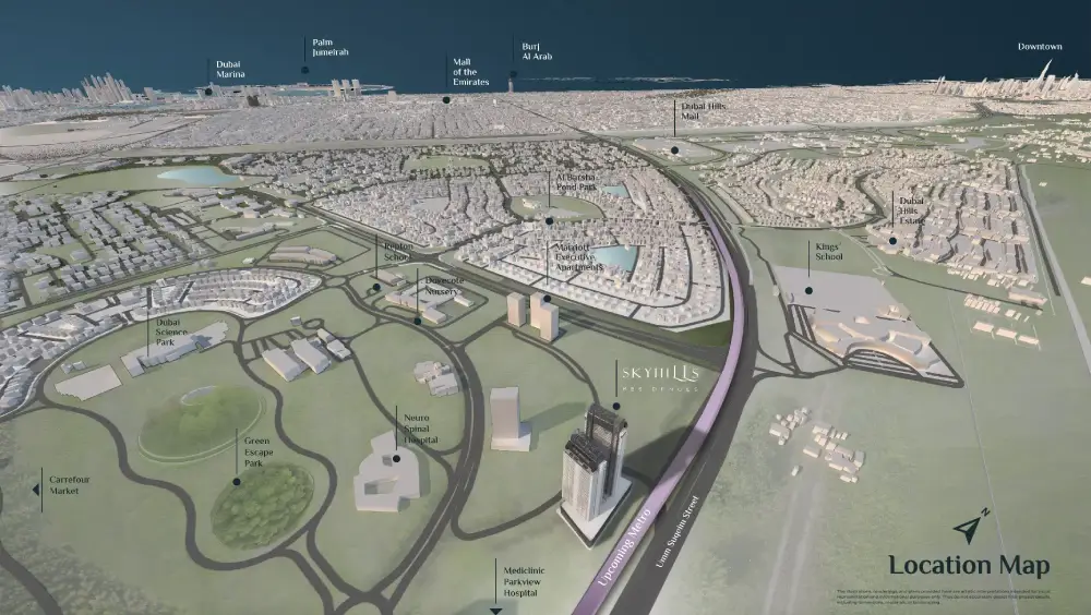 Skyhills Residences 3 location