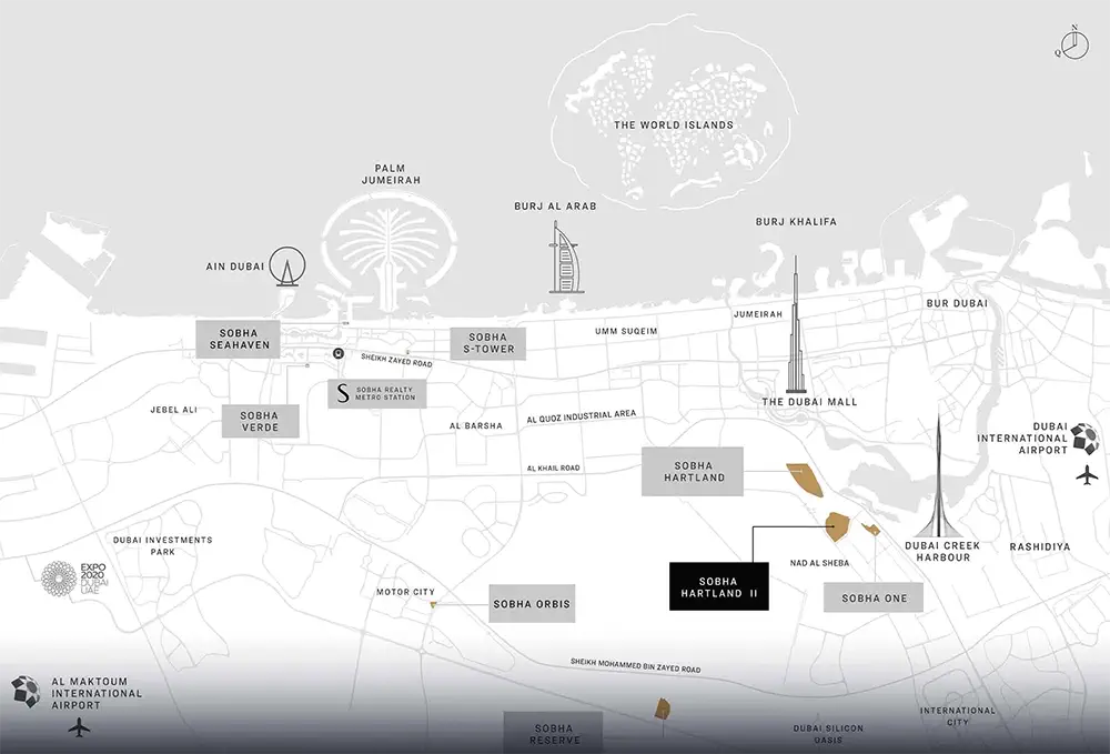 Sobha Skyscape Aura Apartments Location