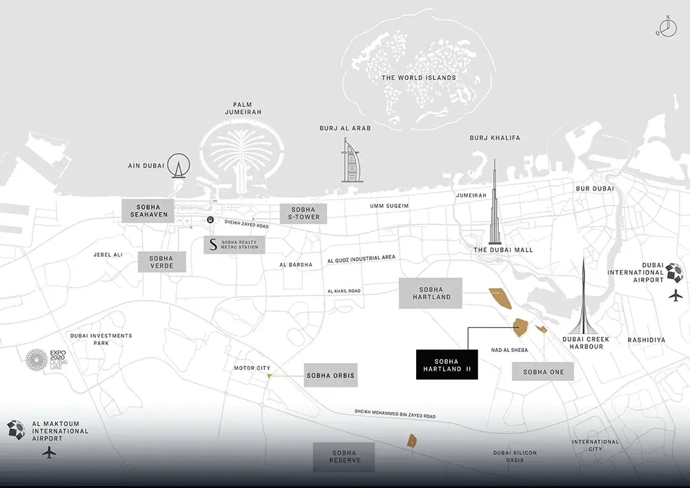 Sobha Skyscape Avenue Location