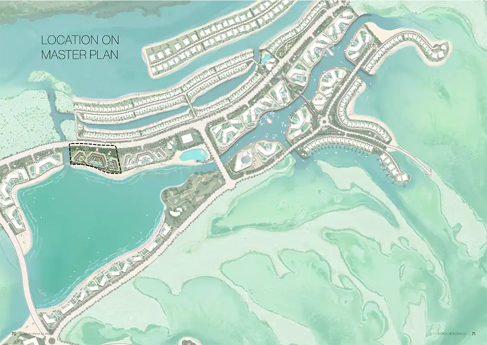 Sobha Delphine Beach Residences location