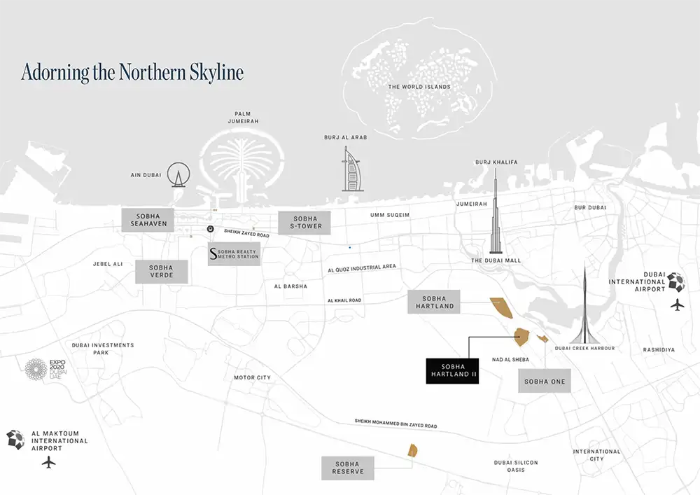 Sobha Skyvue Solair Location