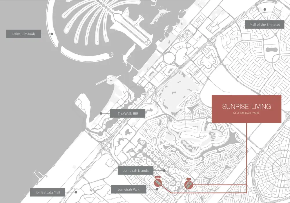 Sunrise Living at Jumeirah Park location