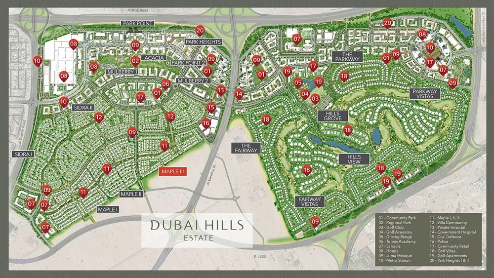 Vida Residences Dubai Hills Estate Master Plan