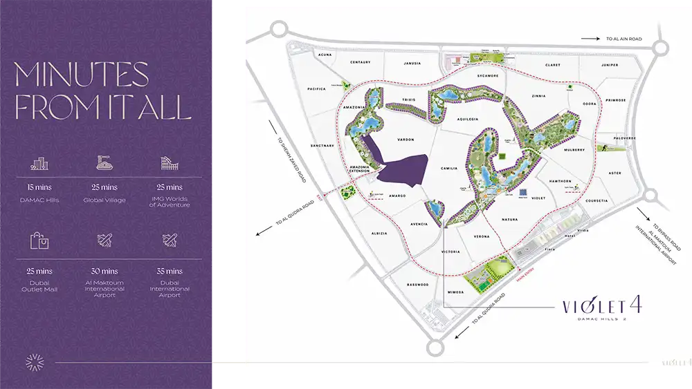 Damac Violet 4 Location